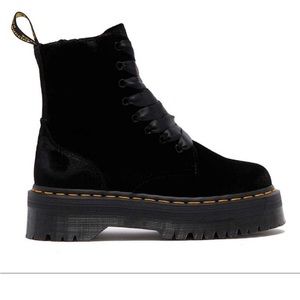 Dr Martens Jadon Velvet Platform Boots Size 6
